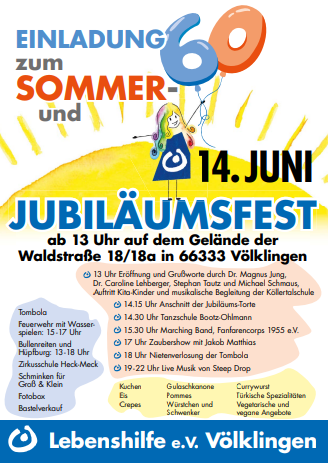 Einladung zu Sommer- & Jubiläumsfest 